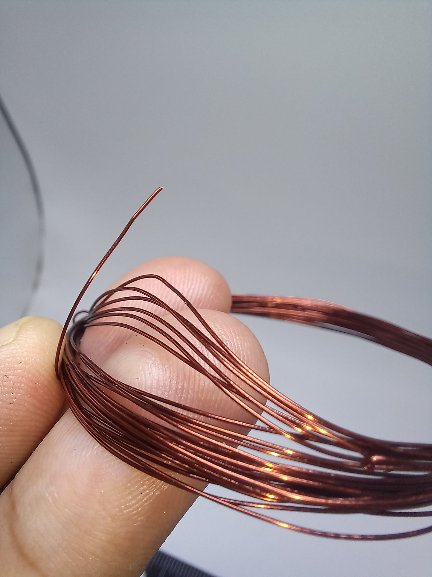 50feet Thin Copper Wire, Non Tarnish, 30gauge (0.2mm).