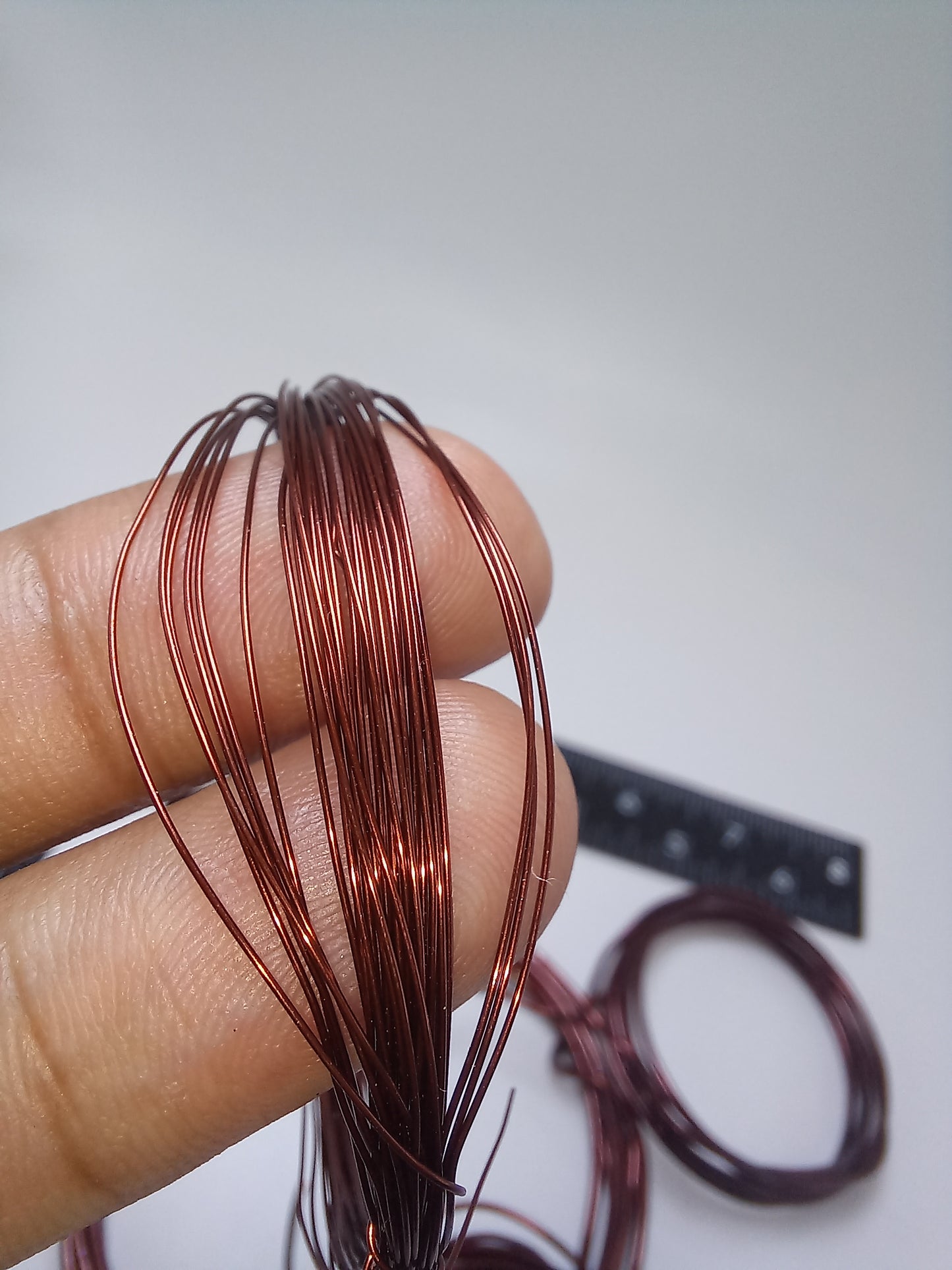50feet Thin Copper Wire, Non Tarnish, 30gauge (0.2mm).