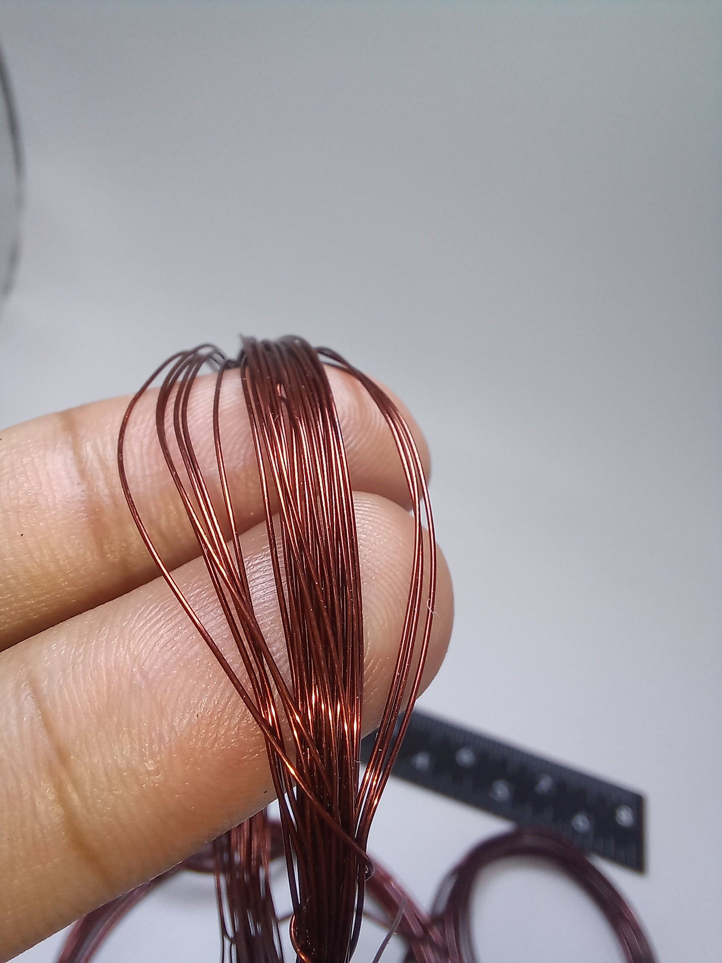 50feet Thin Copper Wire, Non Tarnish, 30gauge (0.2mm).