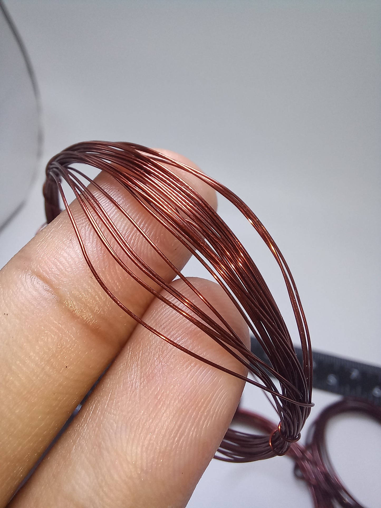 50feet Thin Copper Wire, Non Tarnish, 30gauge (0.2mm).