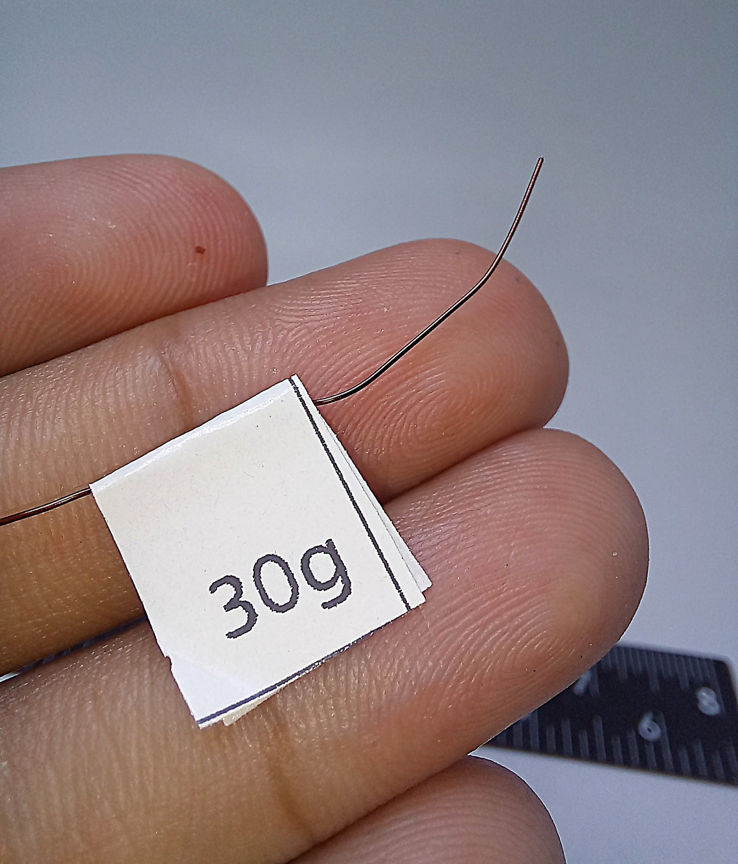 50feet Thin Copper Wire, Non Tarnish, 30gauge (0.2mm).